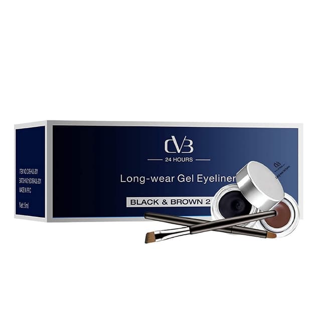Eye Liner Gel Black & Brown 2 in 1 Waterproof Gel