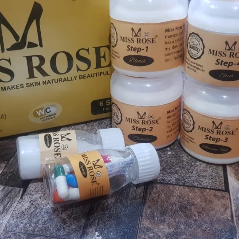 Miss Rose Professional Facial Kit 8 in 1 24k gold