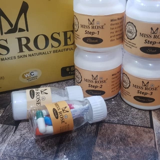 Miss Rose Professional Facial Kit 8 in 1 24k gold